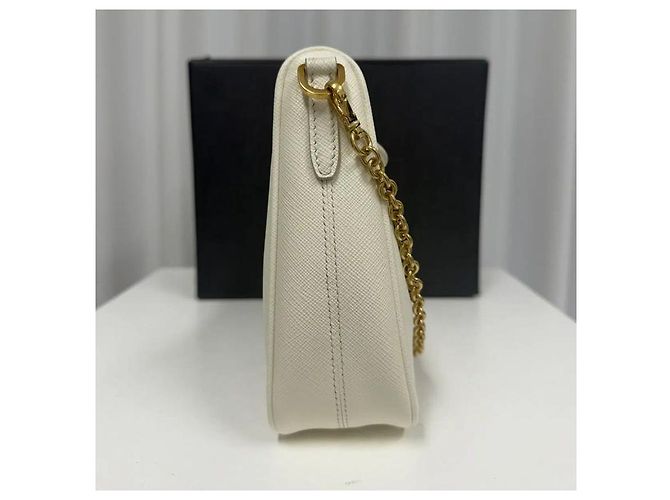 Prada Borsa Hobo in pelle Tessuto - vista 4