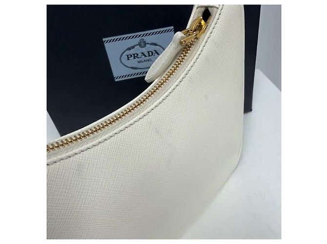 Prada Borsa Hobo in pelle Tessuto - vista 5