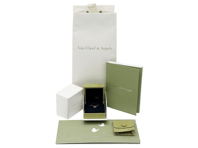 Van Cleef & Arpels Collana Sweet Alhambra in oro rosa e cornalina - vista 3