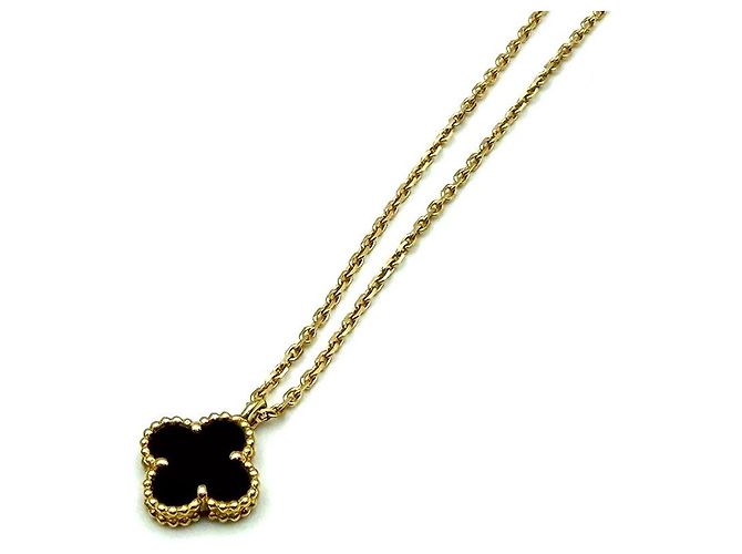 Van Cleef & Arpels Collana Sweet Alhambra in oro rosa e cornalina - vista 5