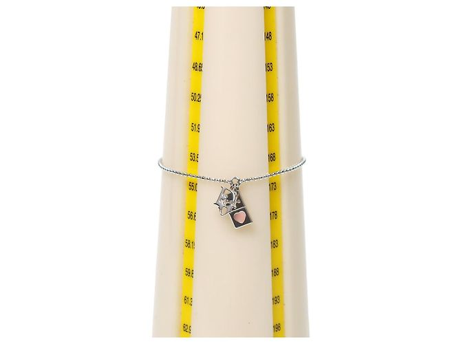 Dior Brazalete Oblique Heart Dice Silver - vista 5