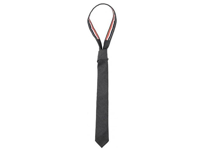 Thom Browne Twill Wool Classic Tie - view 4