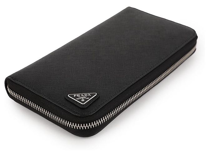 Prada Saffiano Wallet Black Leather - view 6
