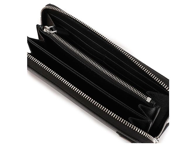 Prada Saffiano Wallet Black Leather - view 8