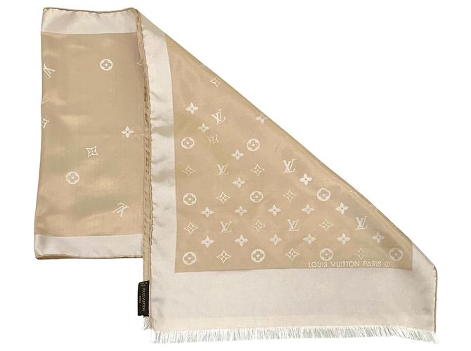 Louis Vuitton Monogram Seidentuch Gold - Ansicht 2