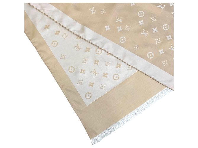 Louis Vuitton Monogram Seidentuch Gold - Ansicht 4