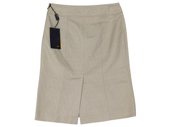 Fendi Gonna midi con logo allover - vista 2