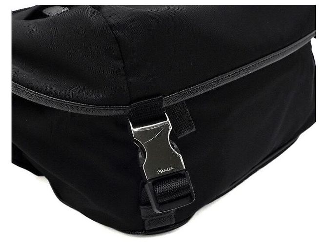 Prada Borsa a tracolla da uomo Medium Biker in Re-Nylon nera - vista 8