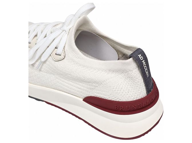 Brunello Cucinelli Strick-Sneaker Weiß - Ansicht 4