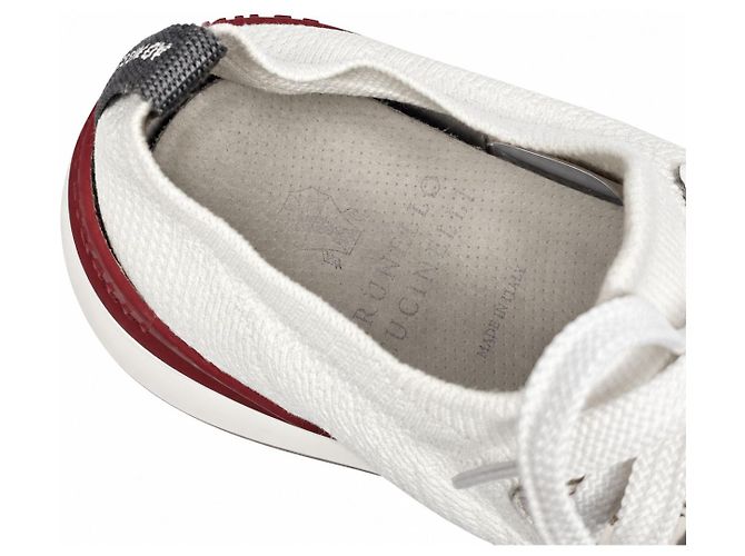 Brunello Cucinelli Strick-Sneaker Weiß - Ansicht 6