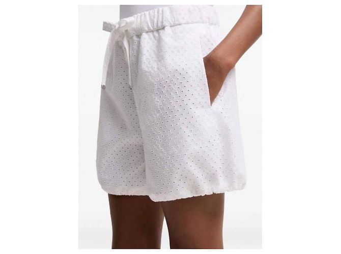 Bermudas Moncler de popelina de algodón blanco - vista 6