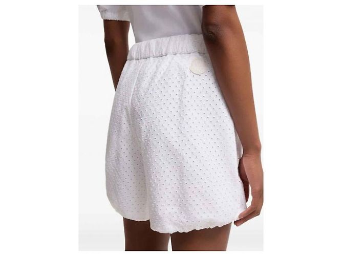 Bermudas Moncler de popelina de algodón blanco - vista 7