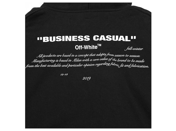 Felpa con cappuccio Off White nera - vista 5