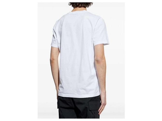 Moncler Baumwoll-T-Shirt mit verwaschenem Logo - Ansicht 7