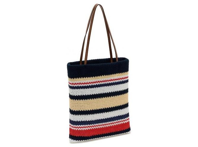 Miu Miu Gewebe-Tote-Bag in Raffia-Optik - Ansicht 5