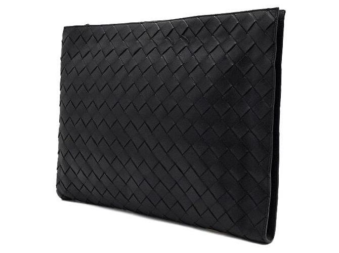 Bottega Veneta Clutch porta documenti Intrecciato con mezza zip - vista 2