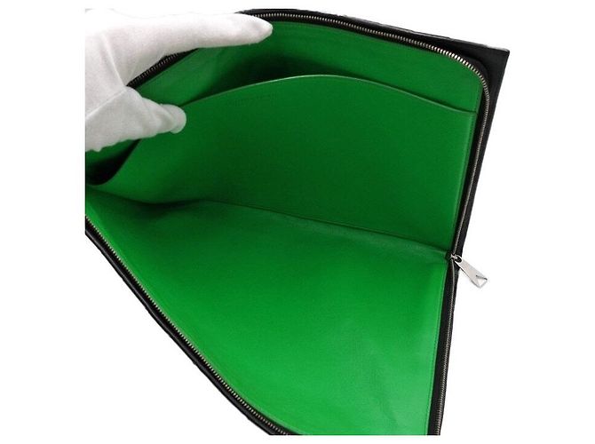 Bottega Veneta Clutch porta documenti Intrecciato con mezza zip - vista 5