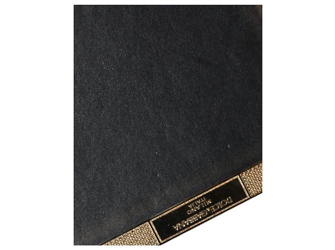 Dolce & Gabbana Clutch bifold in cristallo dorato per sera e feste da donna - vista 4