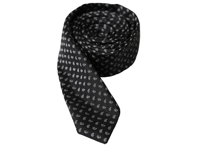 Dolce & Gabbana Dark Gray Jacquard Patterned Silk Adjustable Men Tie - view 2