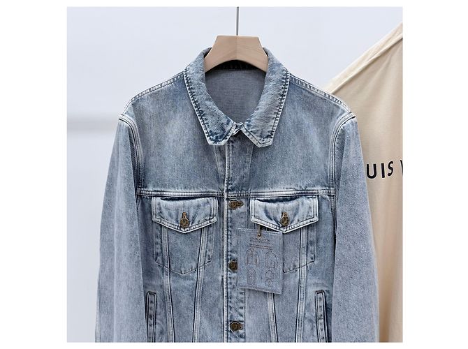 Veste Denim Trucker Louis Vuitton Bleue - vue 2