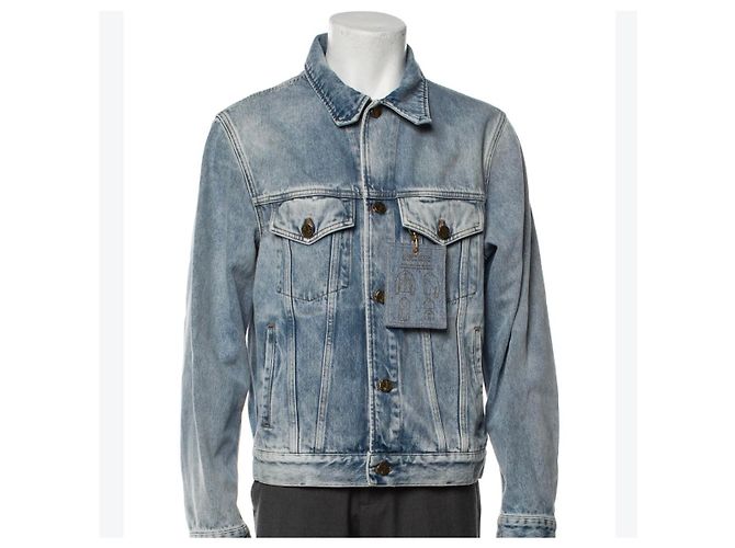 Veste Denim Trucker Louis Vuitton Bleue - vue 7
