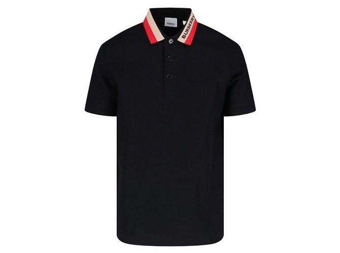 Burberry Gestreiftes Polohemd mit Logo - Ansicht 2