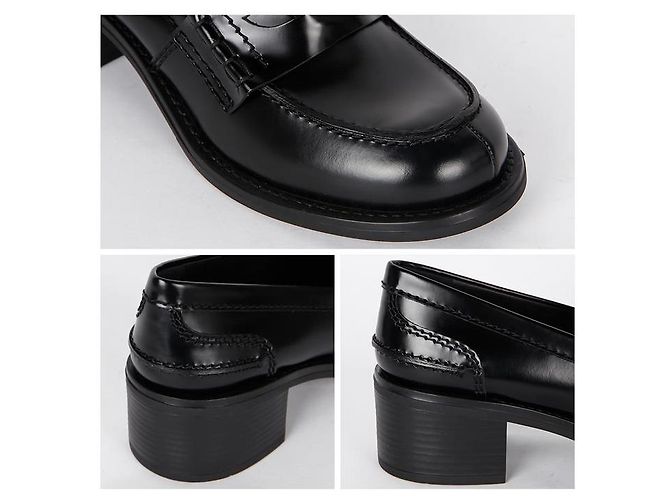 Miu Miu Mocassini Penny in pelle spazzolata - vista 12
