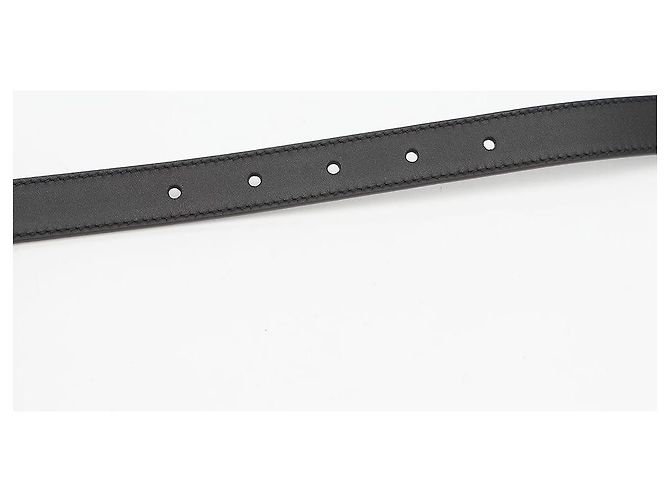 Gucci Ledergürtel mit GG-Schnalle Schwarz Antikmessing - Ansicht 4