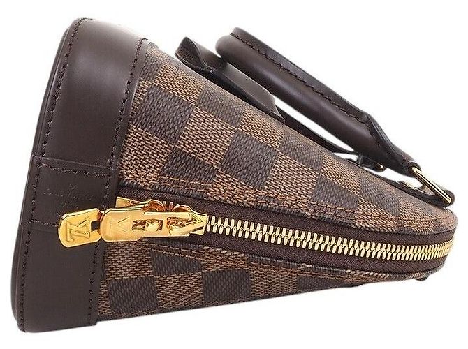 Louis Vuitton Alma BB Tasche Weiß Stoff - Ansicht 4