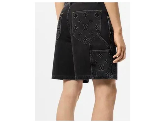Louis Vuitton Monogram Carpenter Workwear Denim Shorts - Ansicht 4