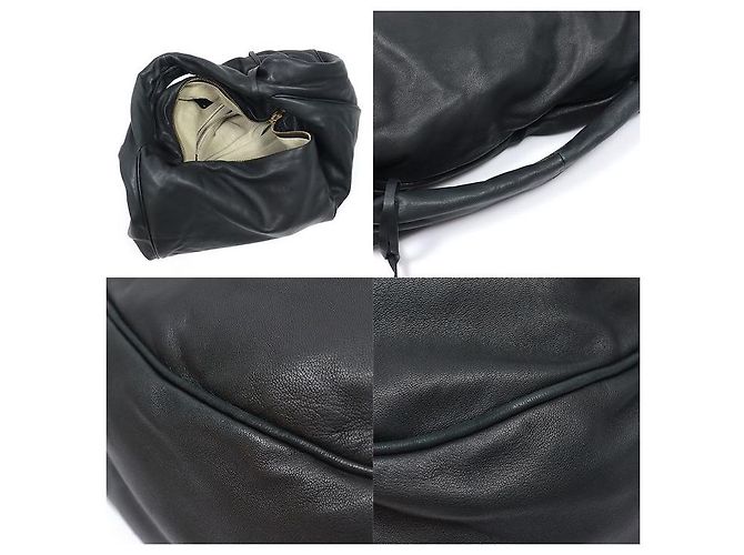 Loewe Borsa a tracolla hobo Cal Large Padlock in lambskin nero - vista 6
