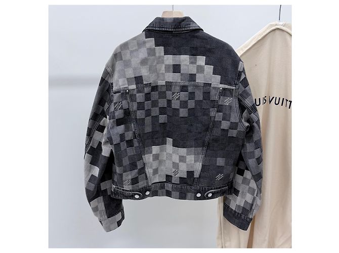 Giacca Denim Trucker Louis Vuitton Blu - vista 4