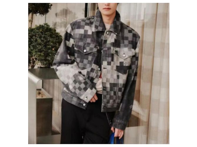 Giacca Denim Trucker Louis Vuitton Blu - vista 7
