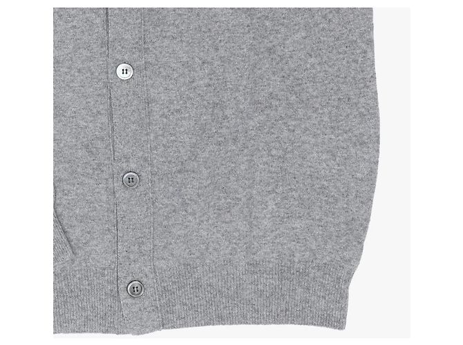 Comme Des Garcons Cardigan Cardigan mit schwarzem Herz-Patch - Ansicht 8