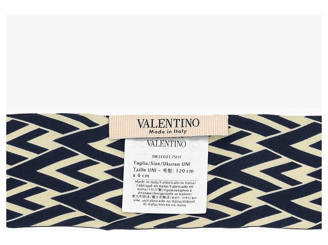 Valentino Pañuelo SHT Pattern Silk Women's Scarf - vista 7