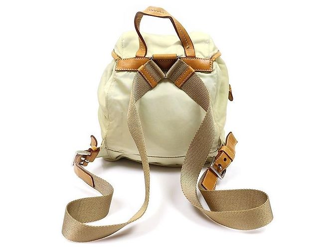 Prada Beige Pocono Nylon Bella Small Backpack - view 3