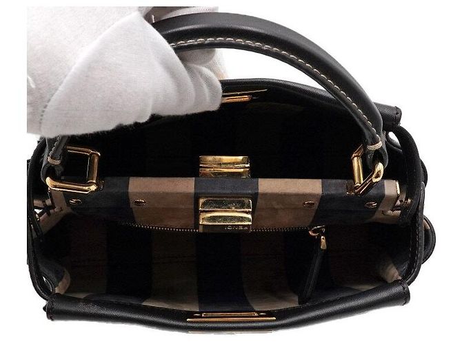 Fendi Borsa a mano e a tracolla Peekaboo Mini - vista 5