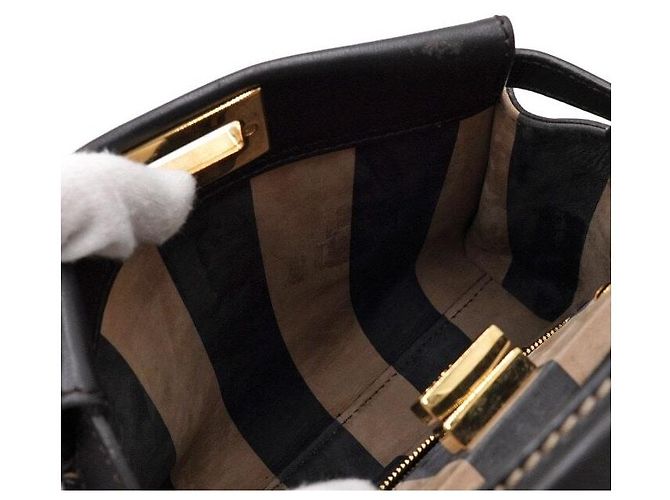 Fendi Borsa a mano e a tracolla Peekaboo Mini - vista 6