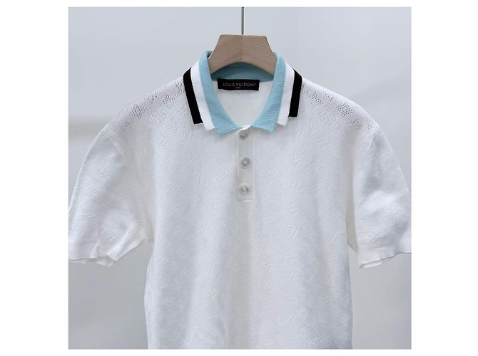 Louis Vuitton Polo a maniche corte monogramma White - vista 2