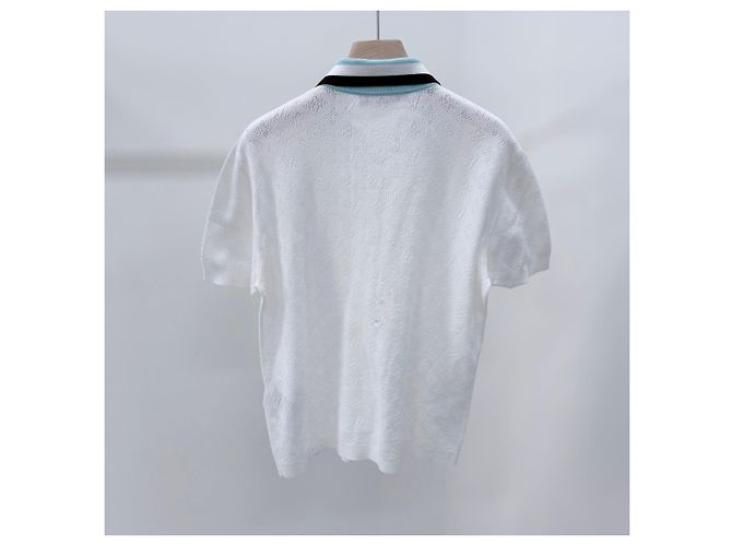 Louis Vuitton Polo a maniche corte monogramma White - vista 4