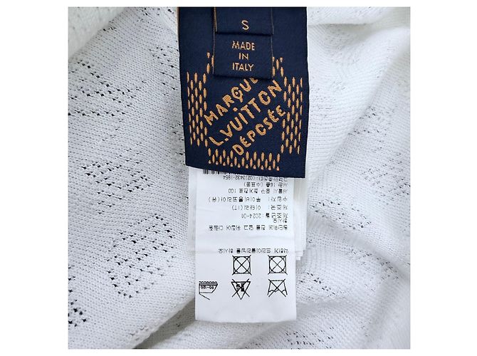 Louis Vuitton Polo a maniche corte monogramma White - vista 6