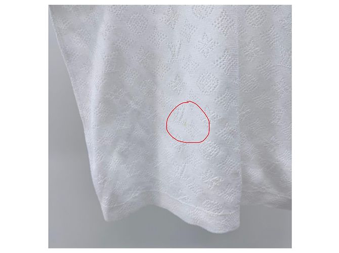 Louis Vuitton Polo a maniche corte monogramma White - vista 7