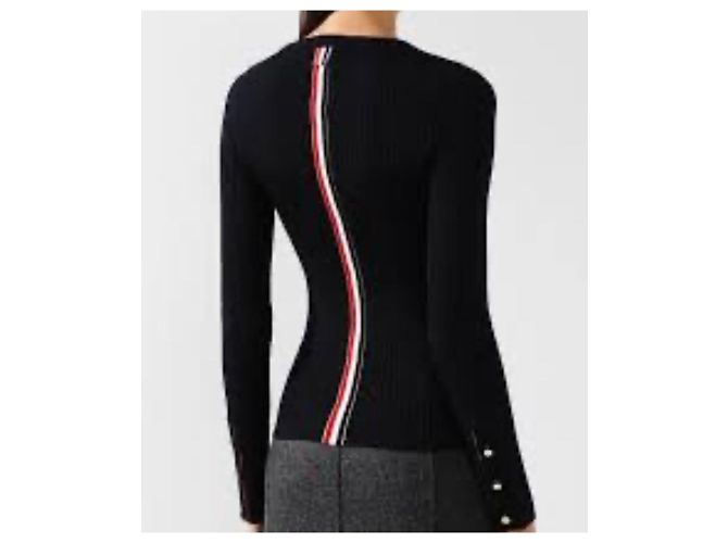 Thom Browne Wollstrick für Damen mit Drei-Streifen-Muster - Ansicht 7