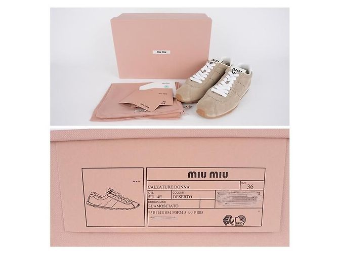 Miu Miu Sneakers Plume Suede - vista 5