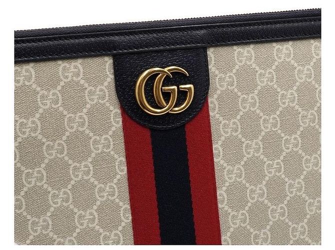 Gucci Clutch Portfolio Ophidia Navy Unisex - vista 10