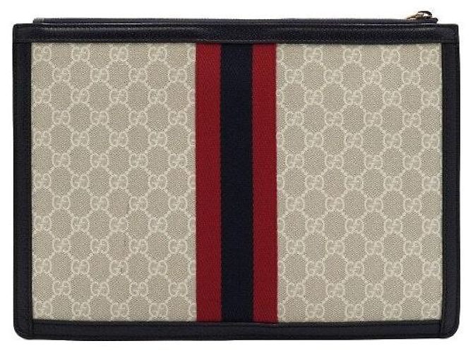 Gucci Clutch Portfolio Ophidia Navy Unisex - vista 4