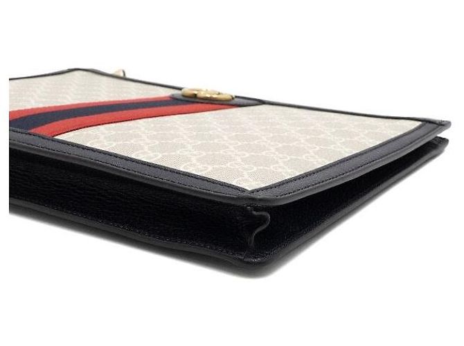Gucci Clutch Portfolio Ophidia Navy Unisex - vista 8