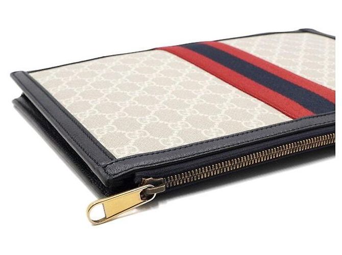 Gucci Clutch Portfolio Ophidia Navy Unisex - vista 9