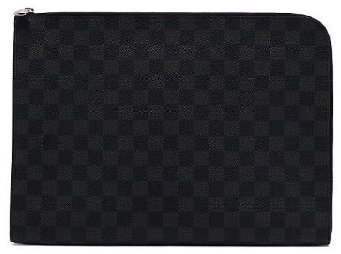 Louis Vuitton Borsa a pochette Graphite Damier Pochette Jour GM - vista 2