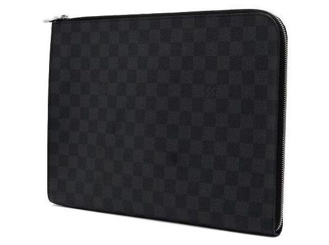 Louis Vuitton Borsa a pochette Graphite Damier Pochette Jour GM - vista 3